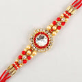 American Diamond Bling Rakhi And Kaju Katli Box | Grocsy