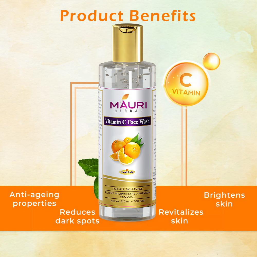 Khadi Mauri Herbal Vitamin C Face Wash | Grocsy
