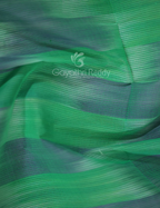 Dual Shades of Sea Green And Maroon Mangalagiri Ikkat Cotton Saree By Gayathri Reddy Designer Studio | Grocsy