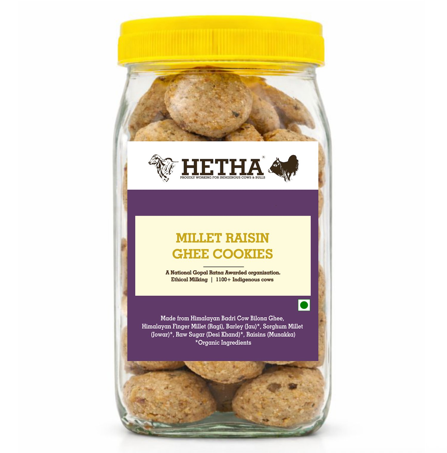 Hetha Millet Raisin (Munakka) Cookies with Ghee | Grocsy