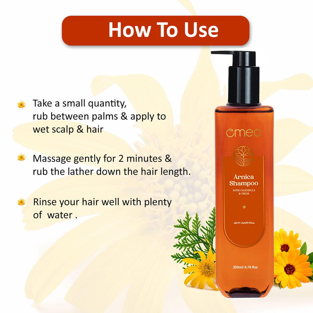 Omeo Arnica Shampoo With Arnica Extracts - Anti Hairfall | Grocsy