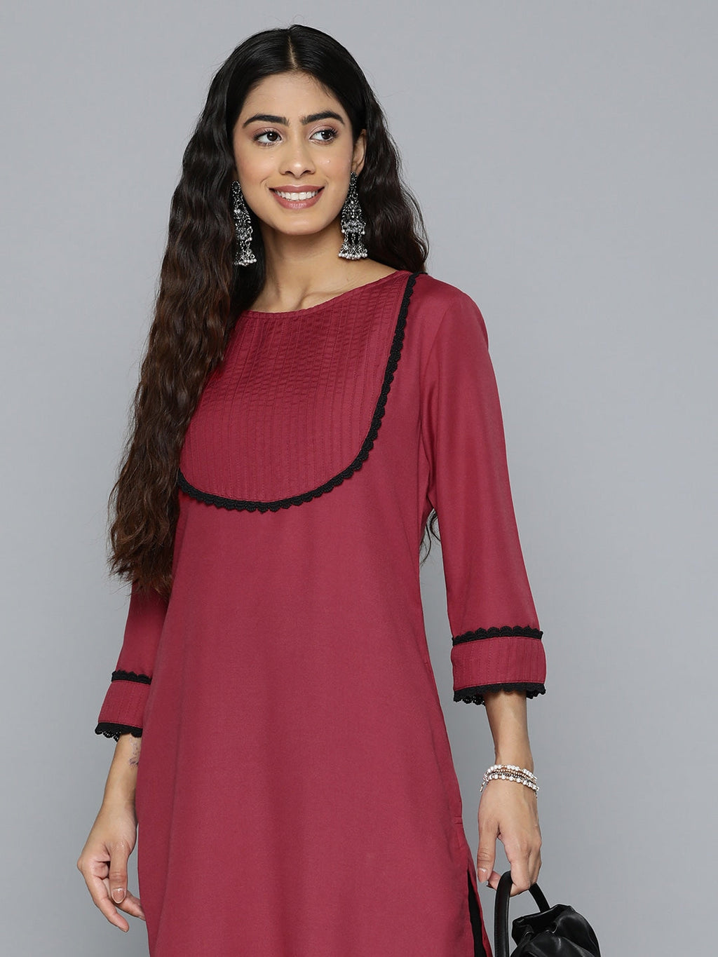 HERE&NOW Women Yoke Design Kurta | Grocsy