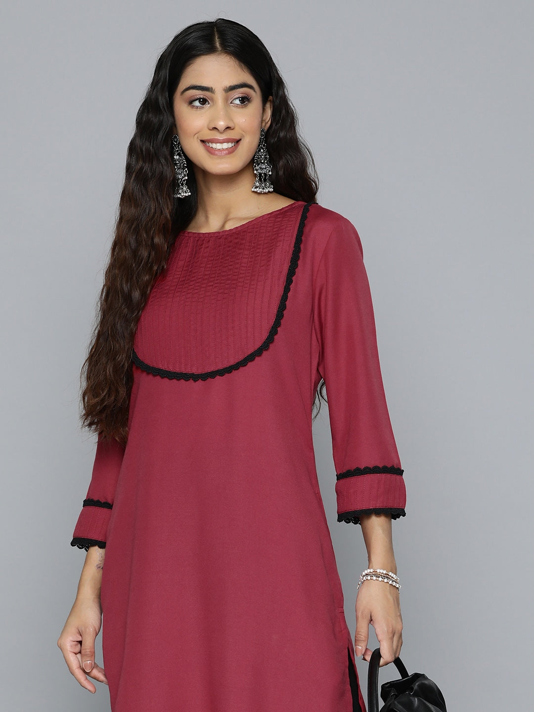 HERE&NOW Women Yoke Design Kurta | Grocsy