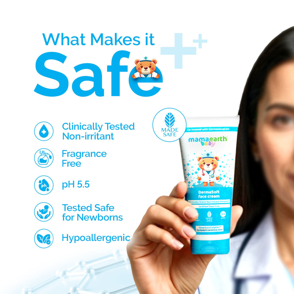 Mamaearth Baby Dermasoft Face Cream | Grocsy