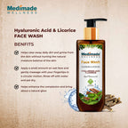 Medimade Wellness Hyaluronic Acid & Licorice Face Wash | Grocsy