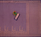 DEIANA'S Beautiful Designer Golden zari Soft Lichi Silk Saree - Purple | Grocsy