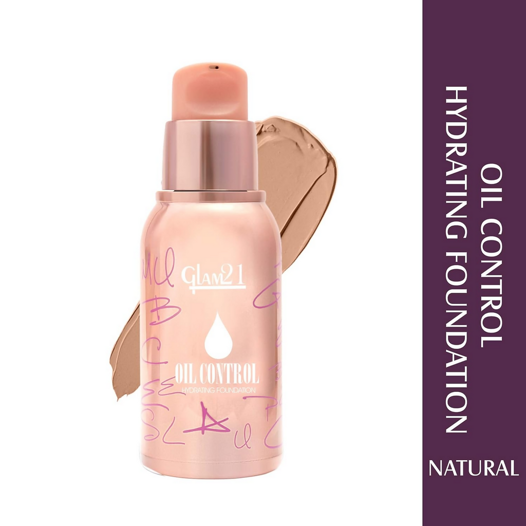 Glam21 Oil Control Hydrating Foundation - 03 Natural | Grocsy