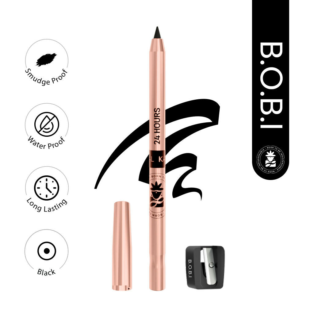 BOBI 24 Hours Kajal For Eyes Smudgeproof Waterproof Formula | Grocsy