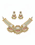 Jewel City Exquisite Handcrafted Gold-Plated Temple Jewelry Necklace Set, Inspired By Timeless South Indian Heritage | Grocsy