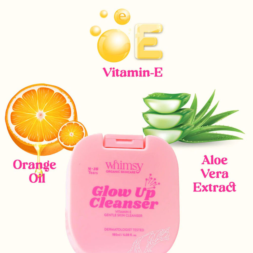 Whimsy Beauty Glow Up Face & Body Cleanser Vitamin E | Grocsy
