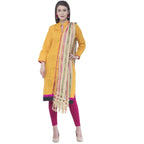 A R Silk White Color Multi Stripe Dupattas and Chunnis | Grocsy