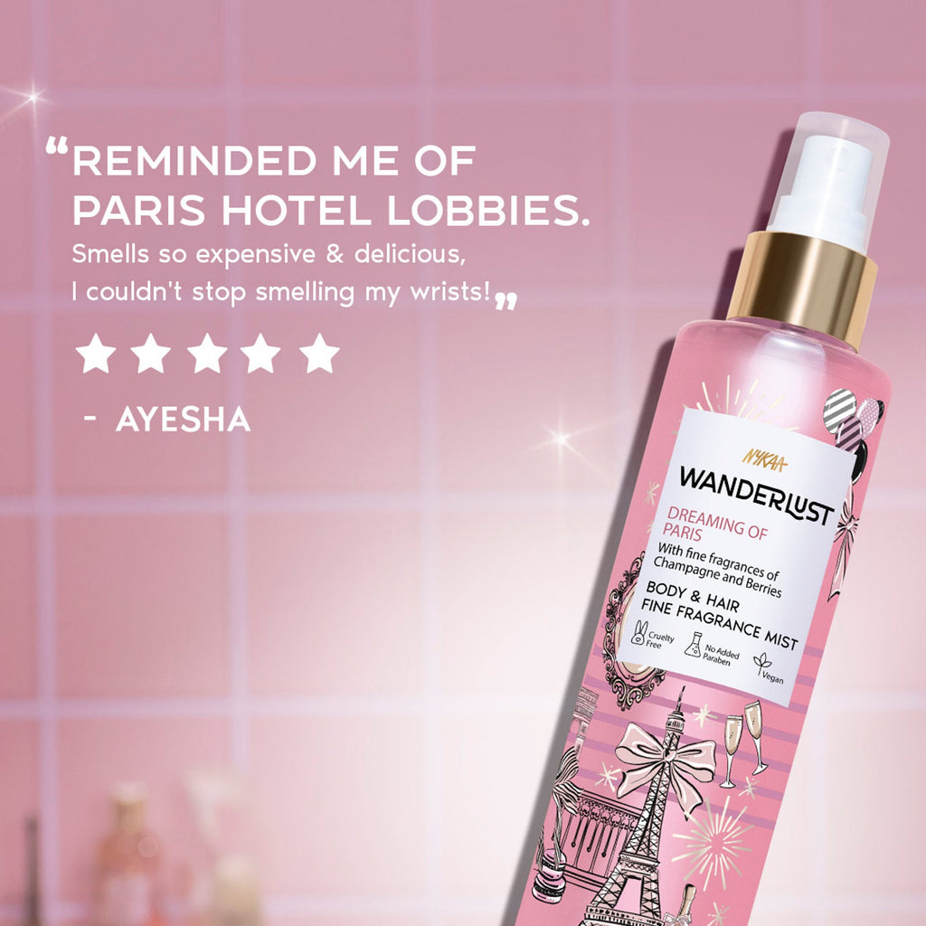 Wanderlust Fragrance Mist For Her - Dreaming-Of-Paris | Grocsy