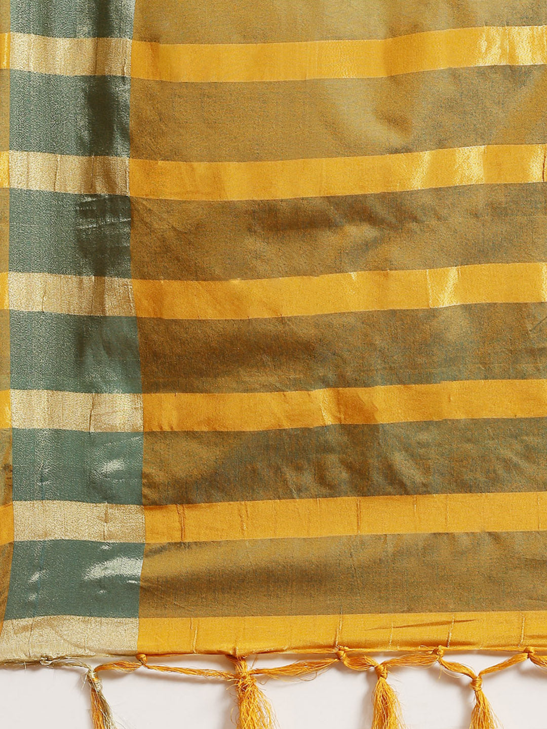 Saree Mall Mustard Zari Silk Blend Uppada Saree | Grocsy
