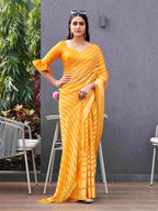 Tikhi Imli Striped Georgette Ready to Wear Saree | Grocsy