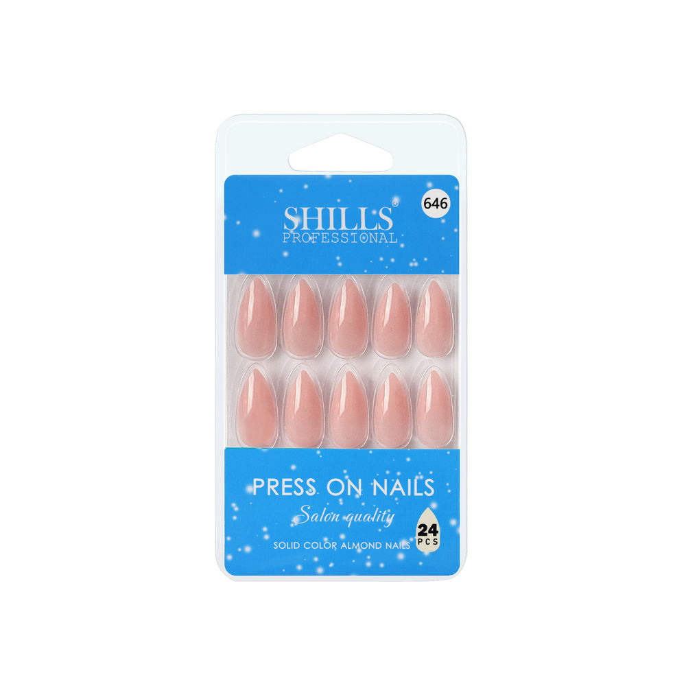 Shills Professional Reusable Press On Nails Almond - SPN646 | Grocsy