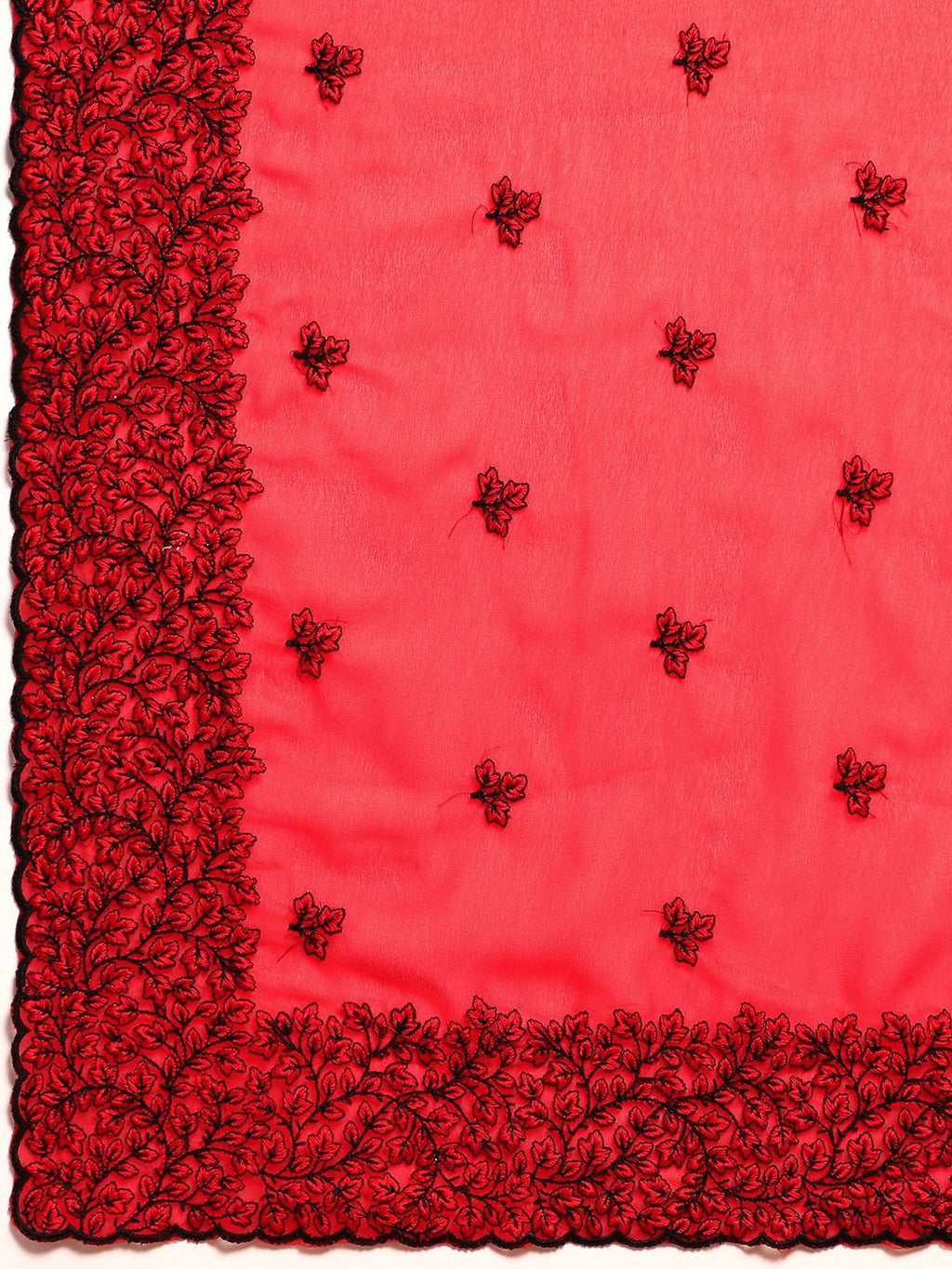 kasee Floral Pure Chiffon Saree | Grocsy