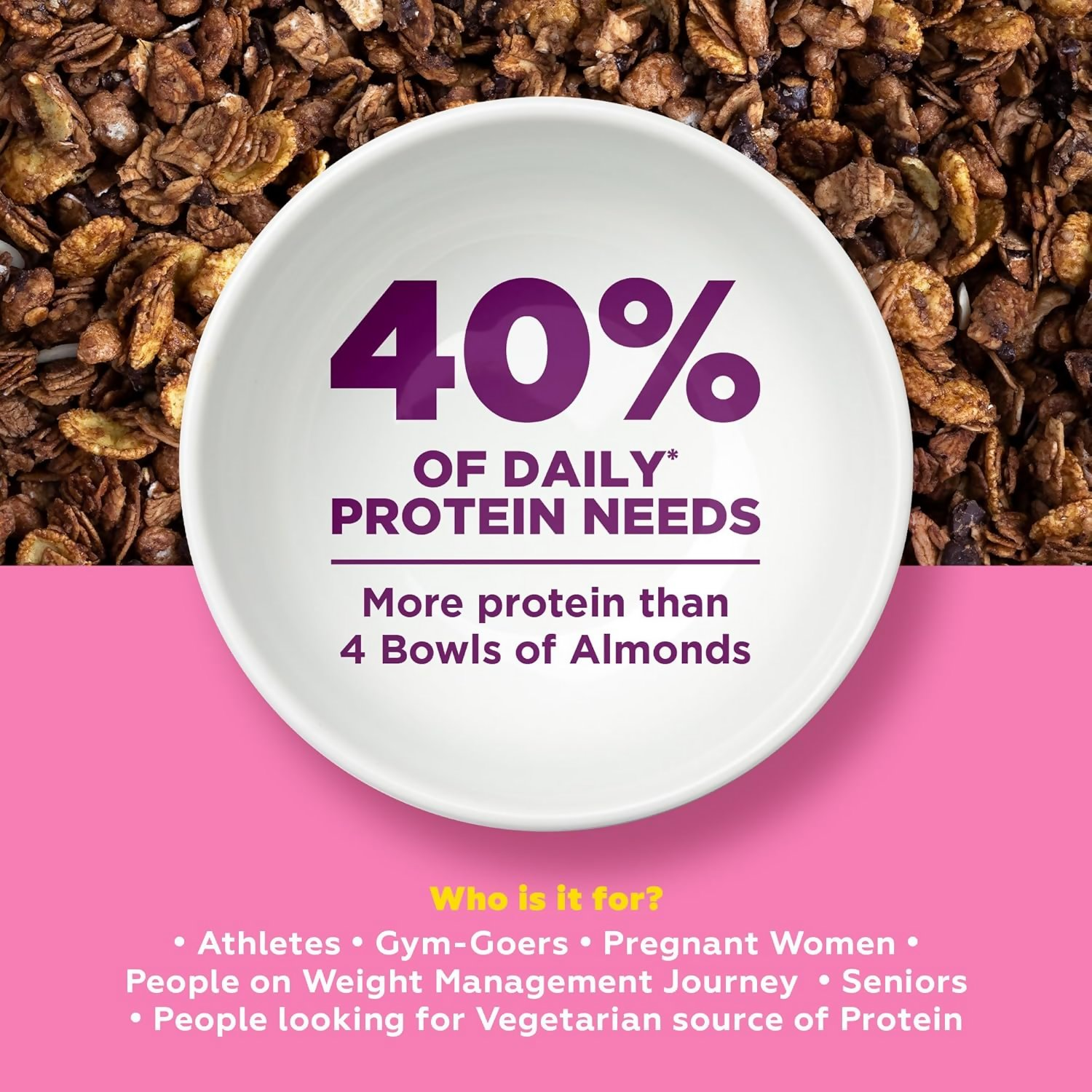 Yoga Bar High Protein Muesli - Choco Almond | Grocsy