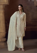 Anaita White Heavy Chinon Stitched Salwar Suit With Sequence Embroidery Work | Grocsy