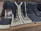 Anaita Black Heavy Chinon Stitched Salwar Suit With Sequence Embroidery Work | Grocsy