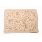 Kraftsman Farm Animals Identification Puzzle Board With Color Kit Included | Grocsy