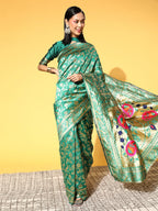 Saree Mall Ethnic Motifs Saree With Woven Design Border | Grocsy