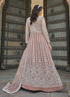 Monjolika Fashion Embroidered Dusty Net Reception Designer Salwar Suit | Grocsy