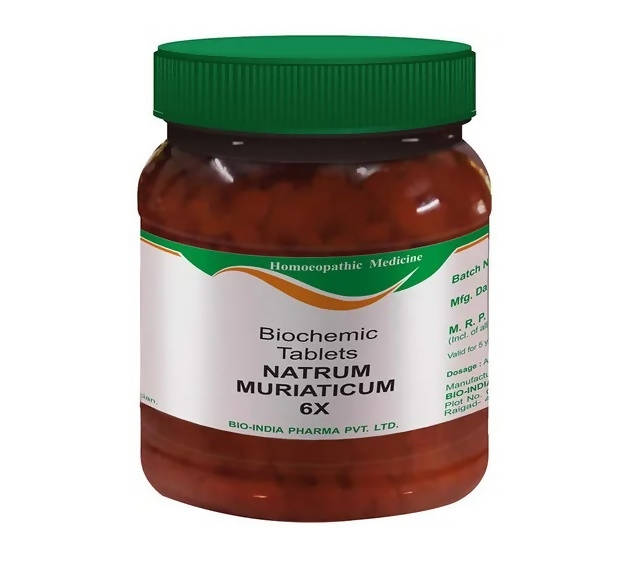 Bio India Homeopathy Natrum Muriaticum Biochemic Tablets | Grocsy