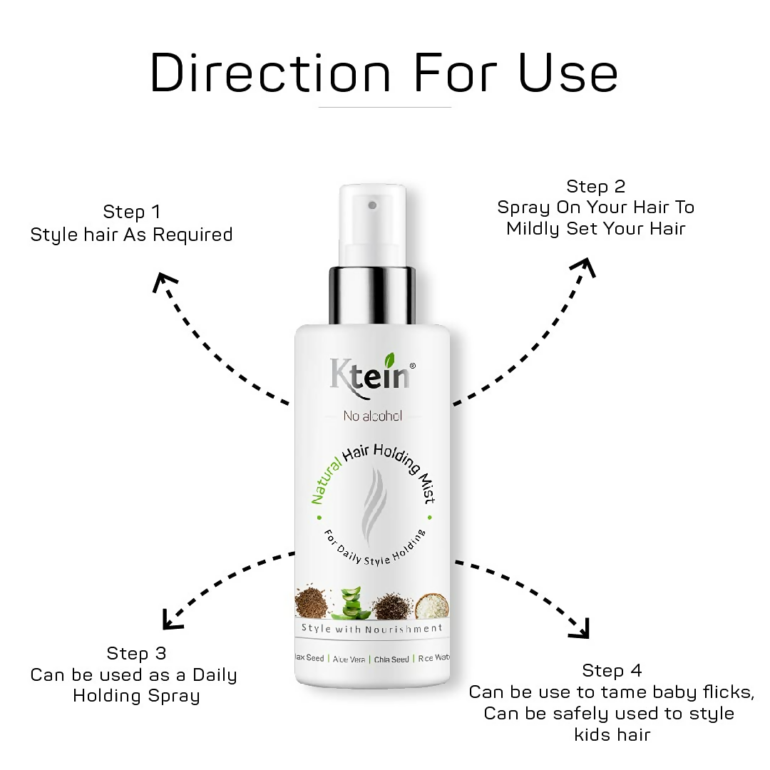 Ktein Natural Hair Holding Spray Without Alcohol | Grocsy