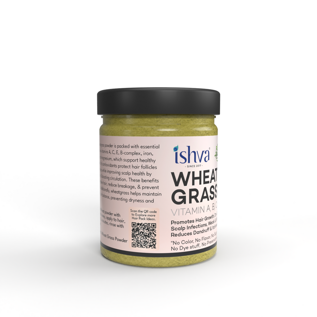 Ishva Wheatgrass Powder For Hair | Grocsy