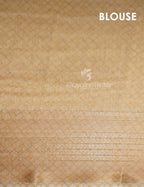 Shades of Wheat with Floral Design Semi Chanderi Saree By Gayathri Reddy Designer Studio | Grocsy