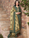 Sangria Ethnic Motifs Printed Pure Cotton Kurta with Trousers & Dupatta | Grocsy