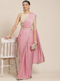 Tikhi Imli Pink Ethnic Motifs Print Saree | Grocsy