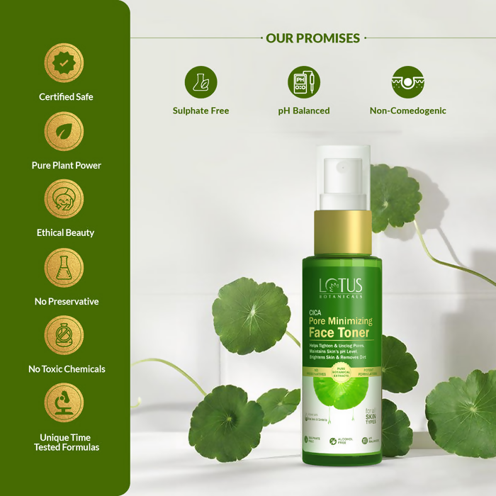 Lotus Botanicals CICA Pore Minimizing Face Toner | Grocsy