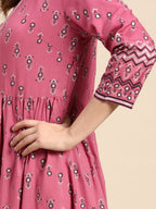 All About You Women Floral Printed Regular Kurta with Trouser | Grocsy
