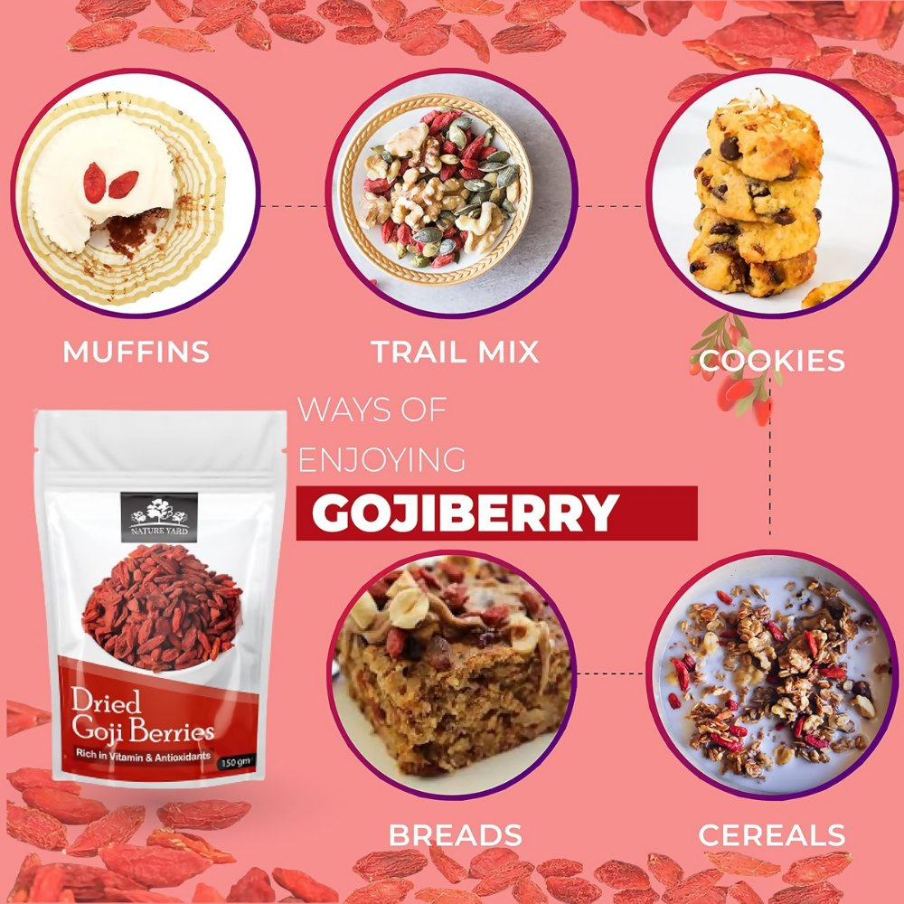 Nature Yard Organic Goji Berry Dry Fruit | Grocsy