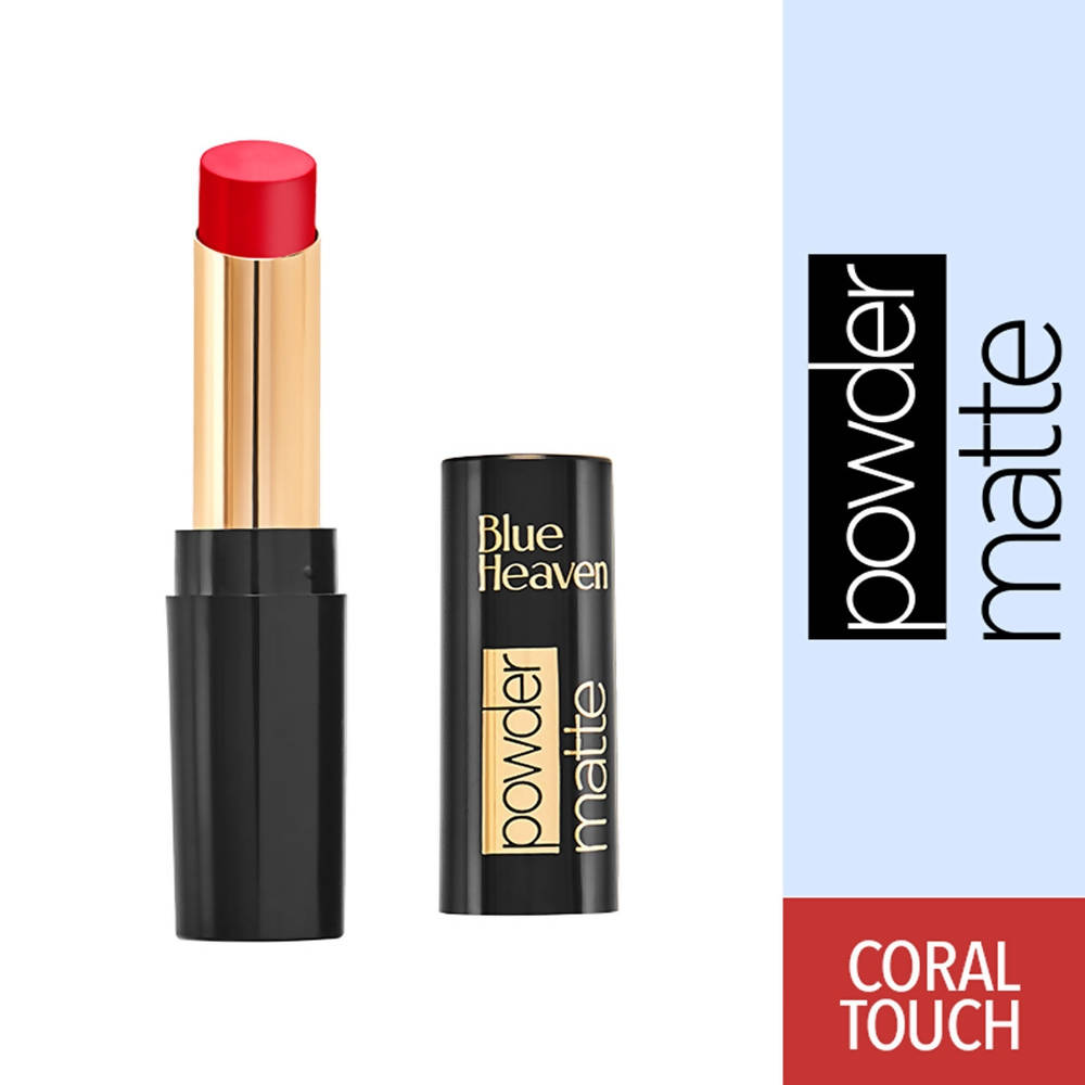 Blue Heaven Powder Matte Lipstick Coral Touch | Grocsy