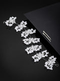 Panash Women Silver-Toned & White Embellished Tiara | Grocsy