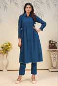 Monjolika Fashion Morpeach Cotton Solid Festival Casual Kurti | Grocsy