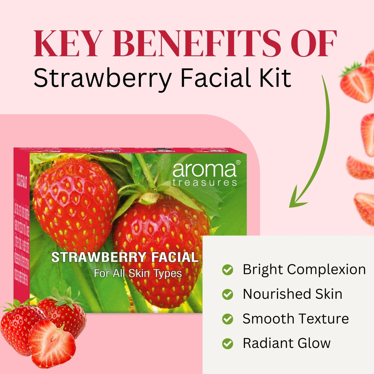 Aroma Treasures Strawberry Facial Kit | Grocsy