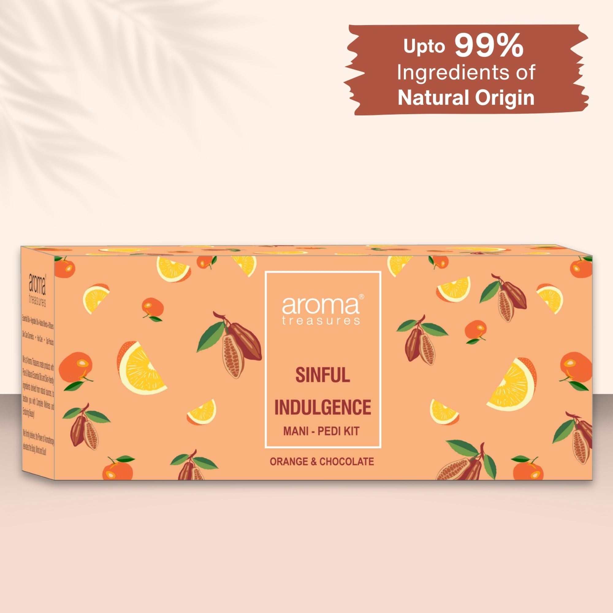 Aroma Treasures Orange & Chocolate Sinful Indulgence Mani-Pedi Kit | Grocsy