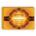 Aroma Treasures Royal Gold Facial Kit For Oily Skin - Single Time | Grocsy