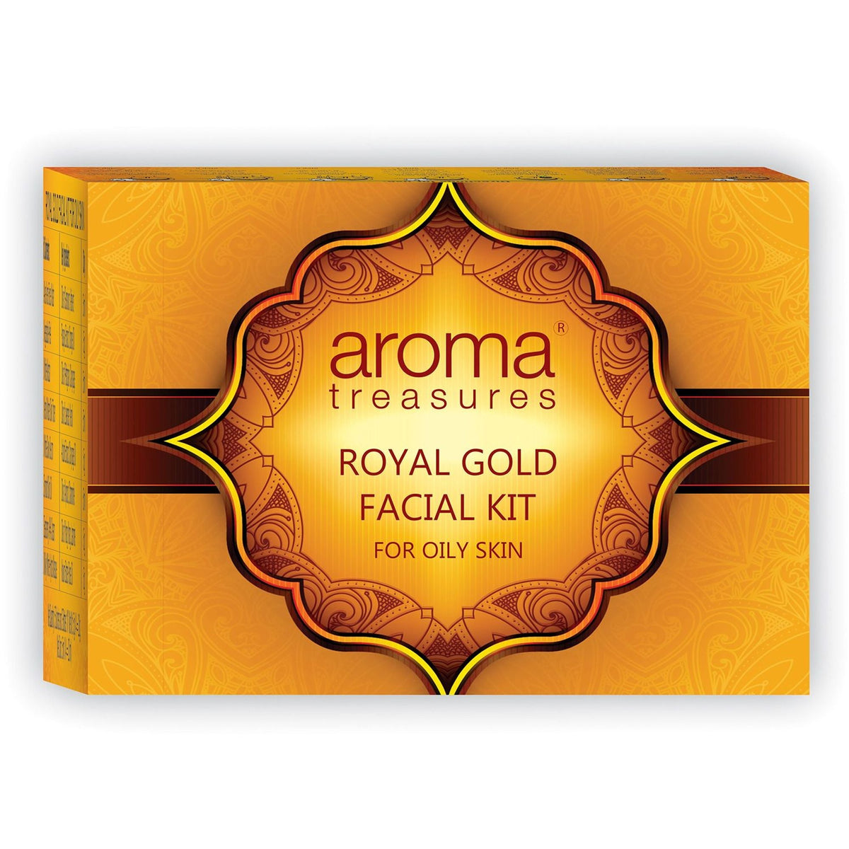 Aroma Treasures Royal Gold Facial Kit For Oily Skin - Single Time | Grocsy