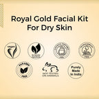 Aroma Treasure Royal Gold Facial Kit For Dry Skin - Single Time | Grocsy