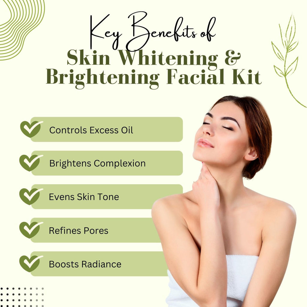 Aroma Treasure Skin Whitening And Brightening Facial Kit For Oily Skin | Grocsy