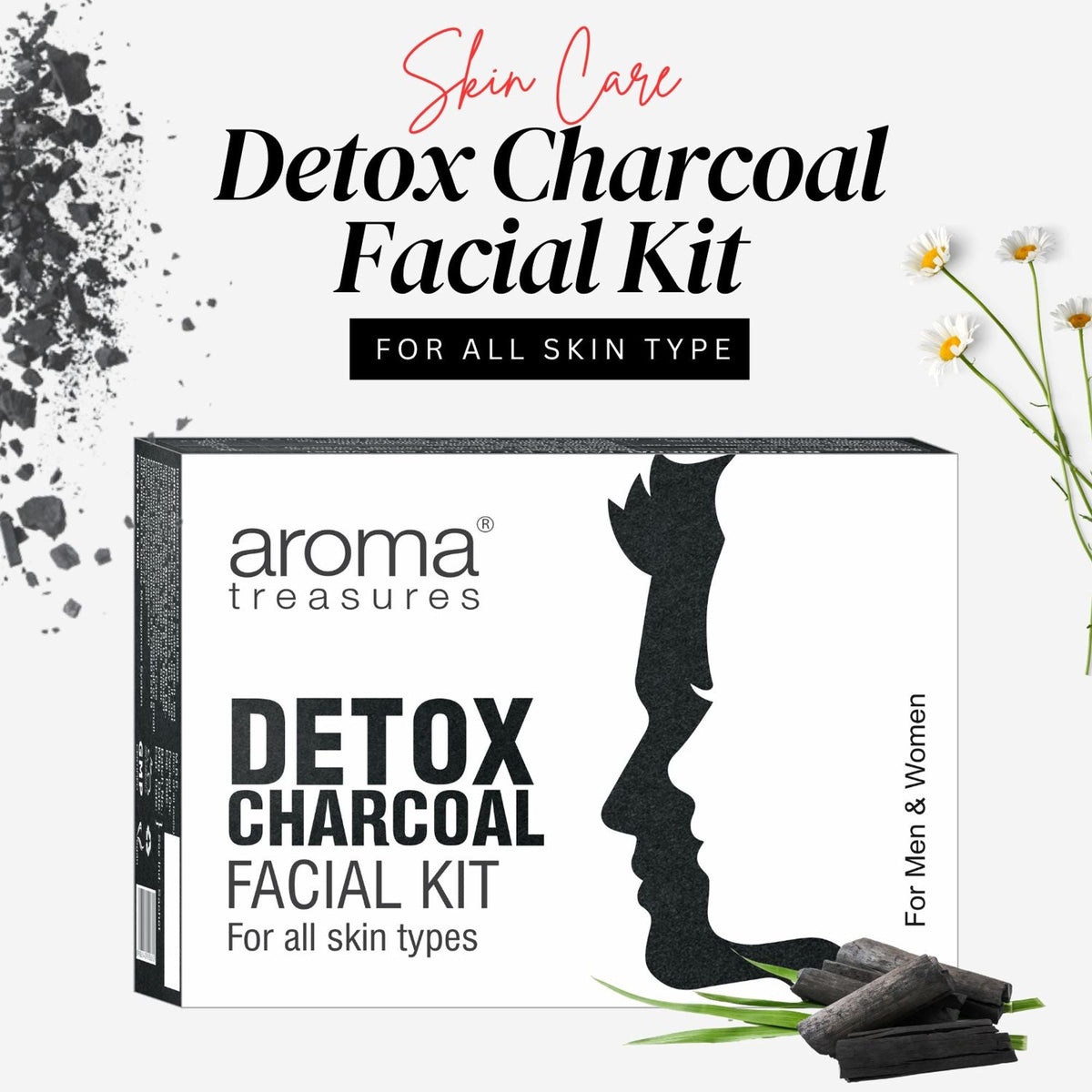 Aroma Treasures Detox Charcoal Facial Kit | Grocsy