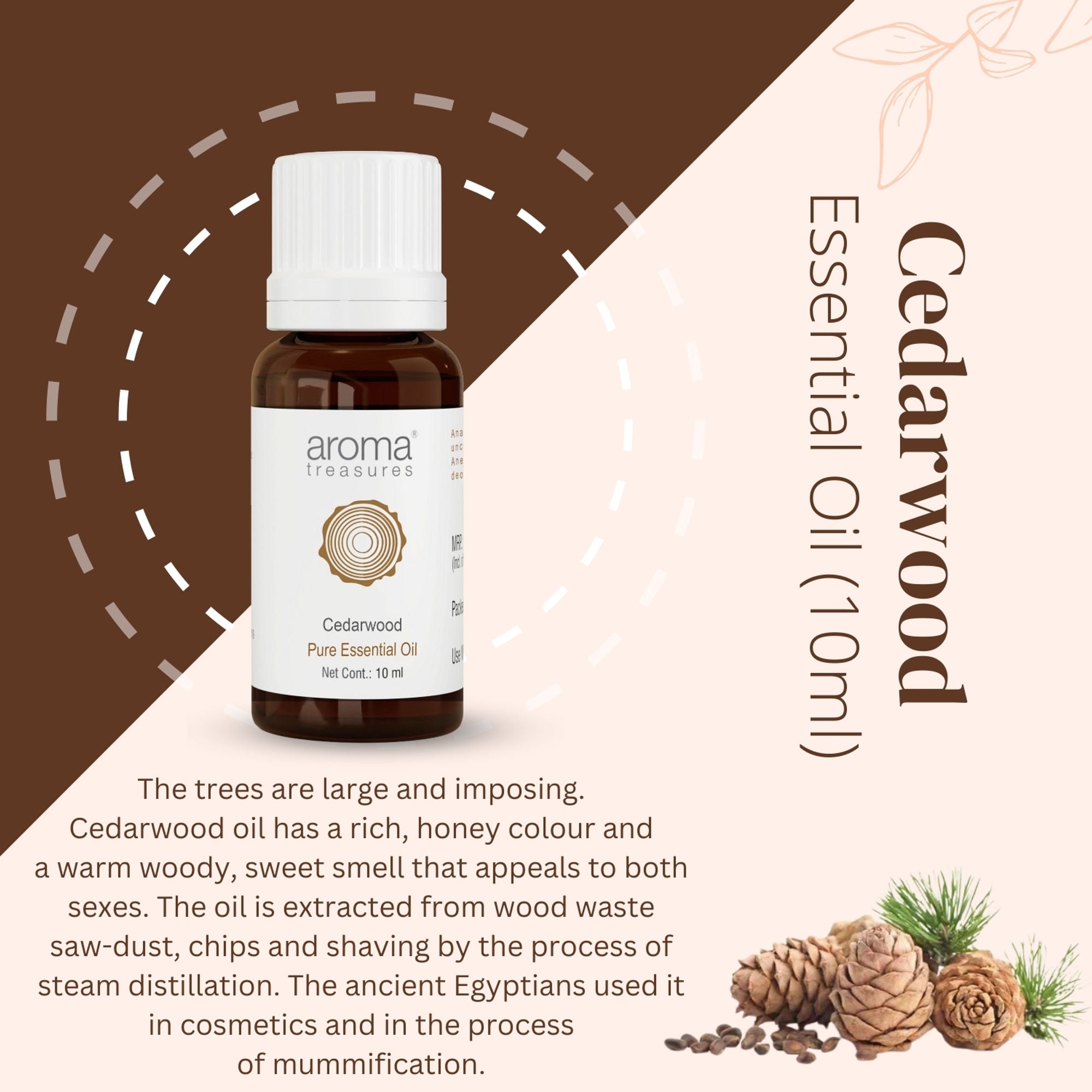 Aroma Treasures Cedarwood Pure Essential Oil | Grocsy