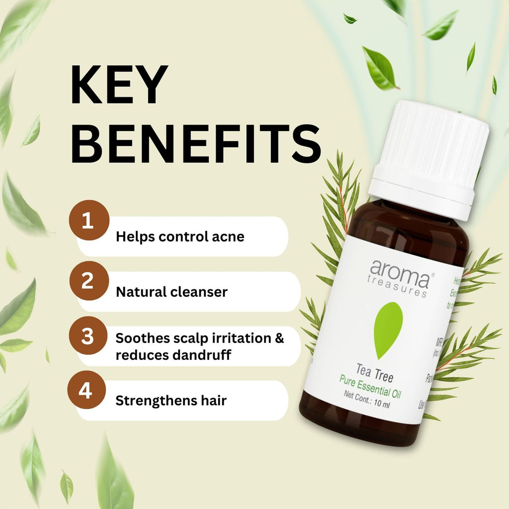 Aroma Treasures Tea Tree Pure Essential Oil | Grocsy