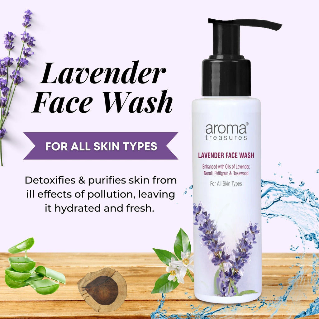 Aroma Treasures Lavender Face Wash | Grocsy
