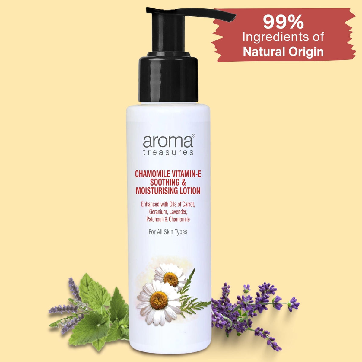Aroma Treasures Chamomile Vitamin-E- Soothing & Moisturizing Lotion | Grocsy