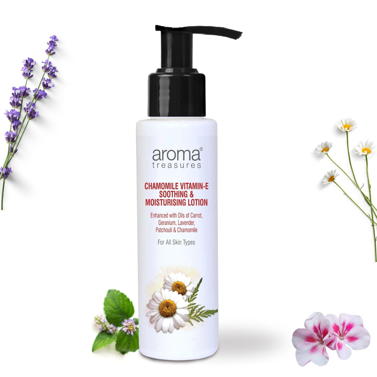 Aroma Treasures Chamomile Vitamin-E- Soothing & Moisturizing Lotion | Grocsy